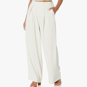 (S) NEW The Drop Women's Crème Brulee Wide Leg Pant